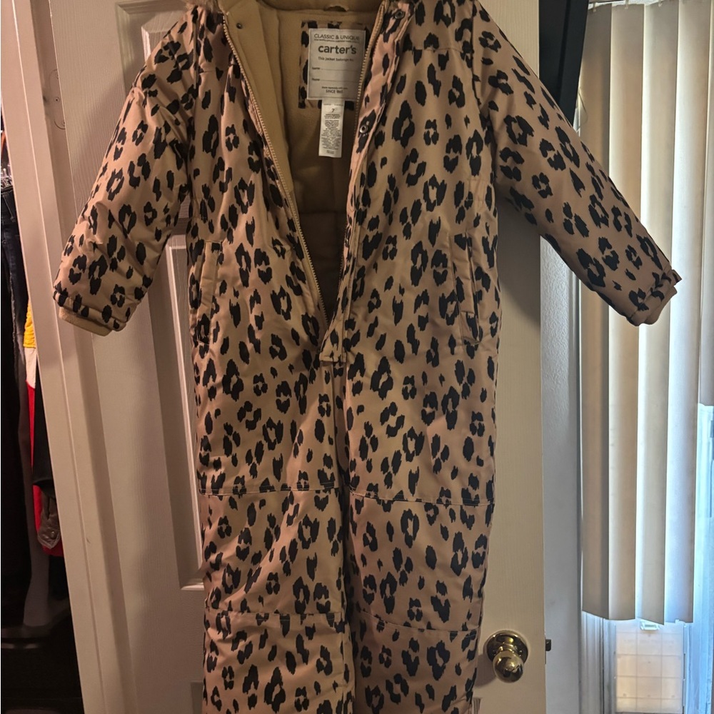 Carter's Cheetah Print Snowsuit